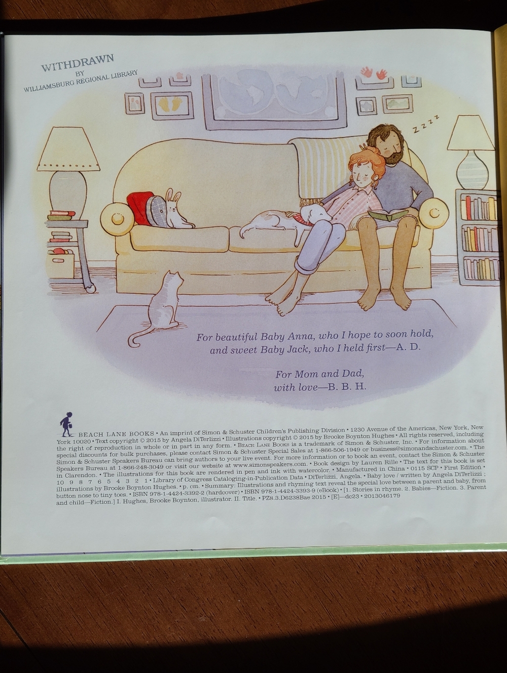 Baby Love Hardcover Rhyming Picture Story Book Celebration of Babies & Family - Picture 3 of 9